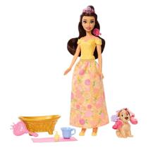 Boneco Mattel Disney Belle Bathe Brush Dog JFC42 Boneco Mattel Disney Belle Bathe Brush Dog JFC42