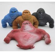 Boneco Medio Kong Gorila Macaco Indestrutível Estica Esmag