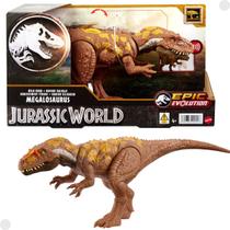 Boneco Megalosaurus Jurassic World C/ Som Rugido Selvagem HTK73 - Mattel