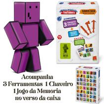 Boneco Melzinha 15cm Gamer Skin Com 3 Ferramentas 1 Chaveiro Algazarra Brinquedos