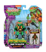 Boneco Michelangelo de 10cm Mix 'N Match - As Tartarugas Ninja