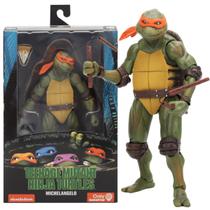 Boneco Michelangelo Tartarugas Ninjas 16cm Articulado figure