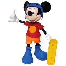 Boneco Mickey Disney C/ Som Skate E Capacete 900 - Elka Brinquedos