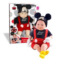 Boneco Mickey Mouse Bebê Recém Nascido Classic Dolls Roma