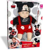 Boneco Mickey Mouse Coleção Classic Dols Recém Nascido Roma Brinquedos