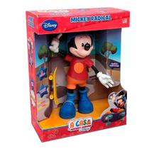 Boneco Mickey Radical Skatista Com Som Elka Disney