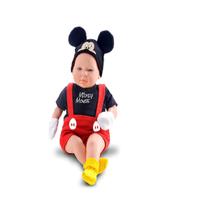 Boneco mickey recem nascido vinil 5161