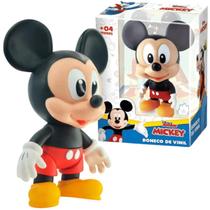 Boneco Mickey Vinil Disney Junior 12cm Colecionável Líder