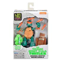 Boneco Mikey (Sketch) 11cm com Acessórios - Tartarugas Ninja Boneco Mikey (Sketch) 11cm com Acessórios - Tartarugas Ninja
