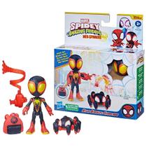 Boneco Miles Morales e Trace Web Spinner - Spidey e seus Amigos Espetaculares F7257 Hasbro