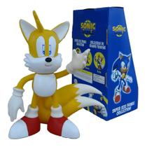 Boneco Miles Tails Sonic Articulado Grande Brinquedo Caixa Original Collection Lançamento Action Figure 23cm