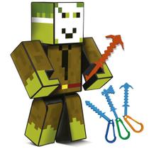 Boneco Mine Stick Turma do Problems Youtuber Game 25cm Craft