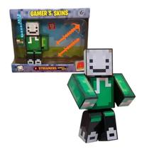 Boneco Minecraft Articulado Gamer Skin Dreams 15cm