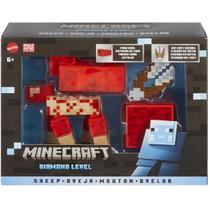 Boneco Minecraft Diamond Level 13,9 CM Ovelha Mattel HLN39