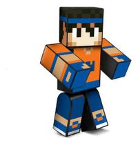 Boneco Minecraft Familia Arqueira Hey Davi 35cm Youtuber - Algazarra Ind. Com. Brinquedos