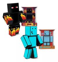 Boneco Minecraft Kit Youtubers Problems E Athos 25cm kit 2un