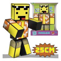 Boneco Minecraft Mel Problems Streamer 25 Cm Algazarra original