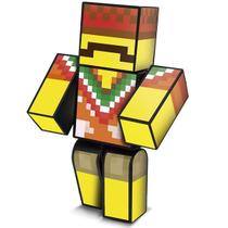 Boneco Minecraft Melxicano Problems Grande Youtuber 25CM - ALGAZARRA Brinquedos