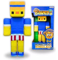 Boneco Minecraft Pelúcia Streamer Youtuber Bauers Xinglau