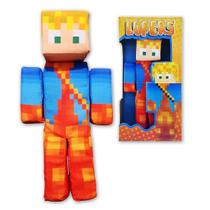 Boneco Minecraft Pelúcia Streamers Youtubers Cosmo Kids