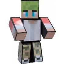 Boneco Minecraft Streamers Holográfico Articulado 35cm Gamer's Skins
