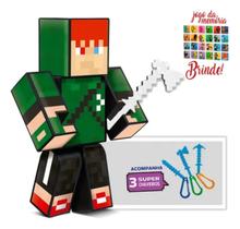 Boneco Minecraft Youtuber Robin Hood 25 cms Algazarra