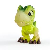 Boneco Mini Dinossauro T REX Jurassic World Verde Brinquedo Criança Presente Menino 3 anos