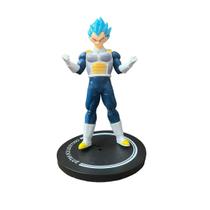 Boneco Miniatura Vegeta super sayajin com suporte