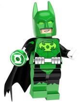 Boneco Minifigura Batman Lanterna Verde Anel do Poder Boneco Minifigura Batman Lanterna Verde Anel do Poder