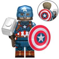 Boneco Minifigura Capitão América