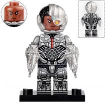 Boneco Minifigura Cyborg DCEU Liga da Justiça