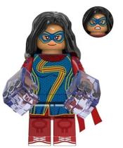 Boneco Minifigura Miss Marvel Kamala Boneco Minifigura Miss Marvel Kamala