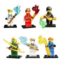 Boneco Minifigura Ninjago Techno Robes Kit 6 Personagens