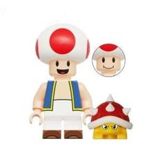 Boneco Minifigura Toad Kinopio - Mario Bros