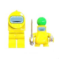 Boneco Minifigure Blocos De Montar Among Us Yellow