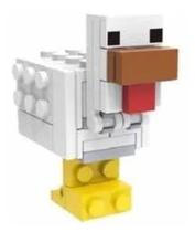 Boneco Minifigure Blocos De Montar Galinha Minecraft - Mega Block Toys