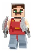 Boneco Minifigure Blocos De Montar Hal Minecraft