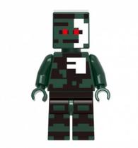 Boneco Minifigure Blocos De Montar Minecraft Skin Camuflado