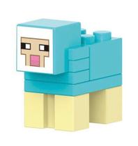 Boneco Minifigure Blocos De Montar Sheep Blue Minecraft - Mega Block Toys