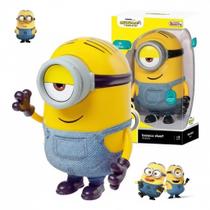 Boneco minions stuart fala 10 frases 24cm - novabrink