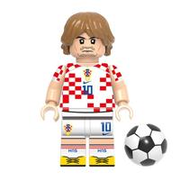 Boneco modric jogador futebol croacia copa do mundo fifa bloco de montar