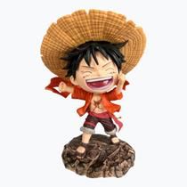 Boneco Monkey D. Luffy 14cm na base One Piece Action Figure