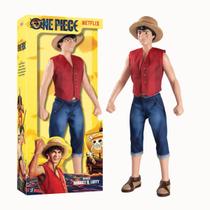 Boneco Monkey D Luffy Articulado 45cm One Piece Netflix