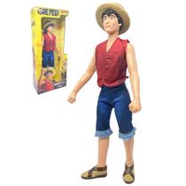 Boneco Monkey D. Luffy One Piece Netflix 45Cm Articulado Boneco Monkey D. Luffy One Piece Netflix 45Cm Articulado