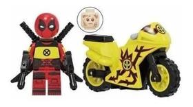 Boneco Moto Blocos De Montar Deadpool Metal Motorcycle - Mega Block Toys