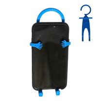 Boneco Multiuso Gancho Suporte Celular Flexível Azul - 4Kitchen