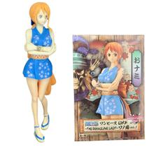 Boneco Nami vestido 16cm azul One Piece Action Figure
