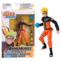 Boneco Naruto Shippuden Uzumaki Naruto Sage Mode Anime Heroes Bandai Original