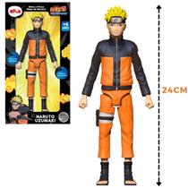 Boneco Naruto Uzumaki Chibi Com 24cm Articulado Figuras Ação
