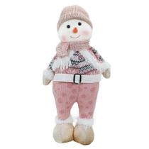 Boneco Natal Boneca de Neve Rosa Natalina 44,5cm Boneco Natal Boneca de Neve Rosa Natalina 44,5cm